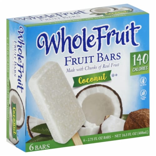 Whole Fruit Coconut Fruit Bars - 6 Ct Perspective: front