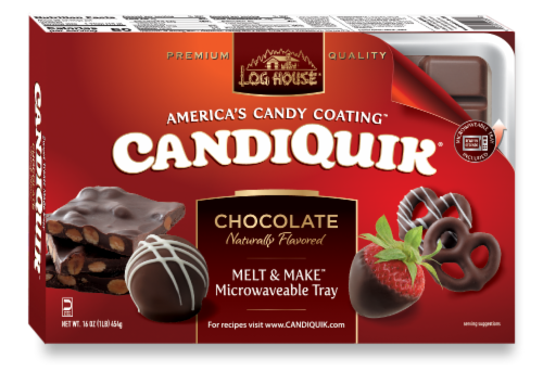 Log House® CandiQuik® Chocolate Candy Coating Perspective: front