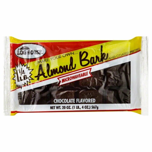 Log House Chocolate Flavored Almond Bark Perspective: front