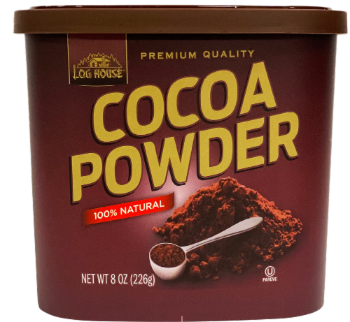 Log House® Natural Cocoa Powder Perspective: front