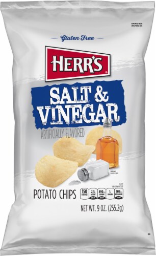 Herr's® Salt & Vinegar Potato Chips Perspective: front