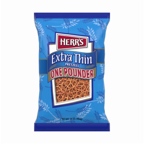 Herr's Extra Thin Pretzels One Pounder Perspective: front