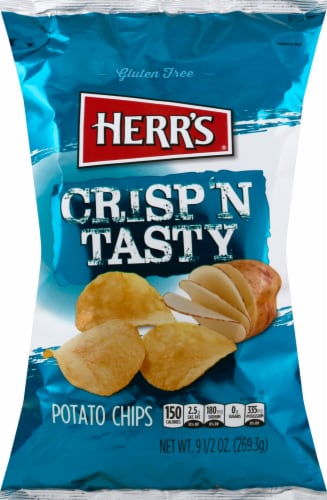 Herr's Crisp 'N Tasty Potato Chips Perspective: front
