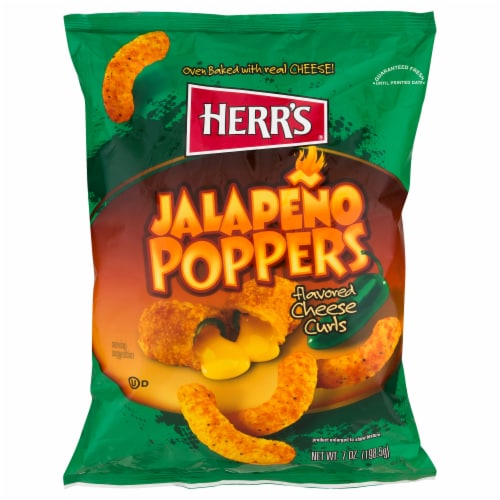 Herr's® Jalapeno Poppers Cheese Curls Perspective: front