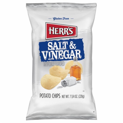 Herr's® Salt & Vinegar Potato Chips Perspective: front