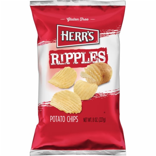 Herr's Ripple Potato Chips Perspective: front