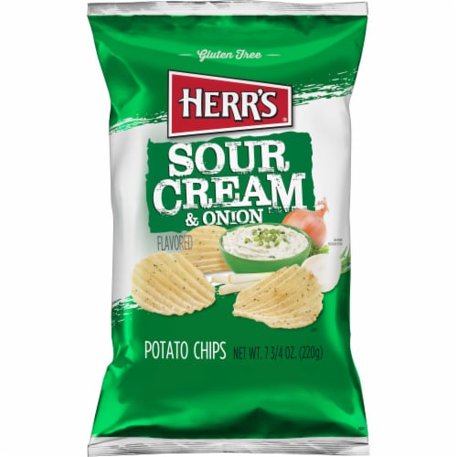 Herr's® Sour Cream & Onion Potato Chips Perspective: front