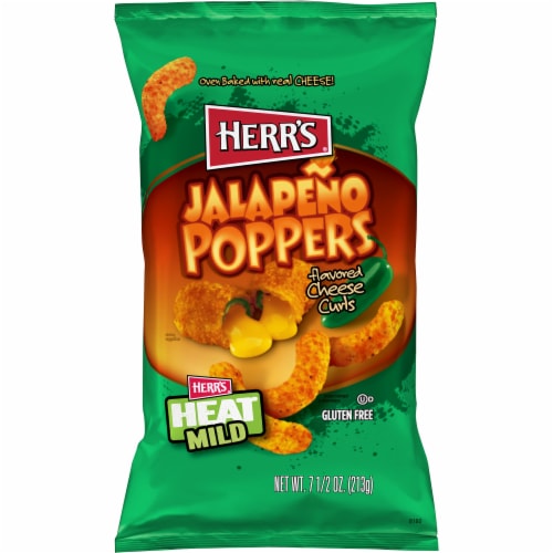 Herr's Jalapeno Popper Cheese Curls Perspective: front