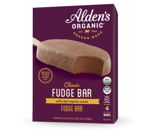 Alden's Organic Fudge Bars Perspective: front