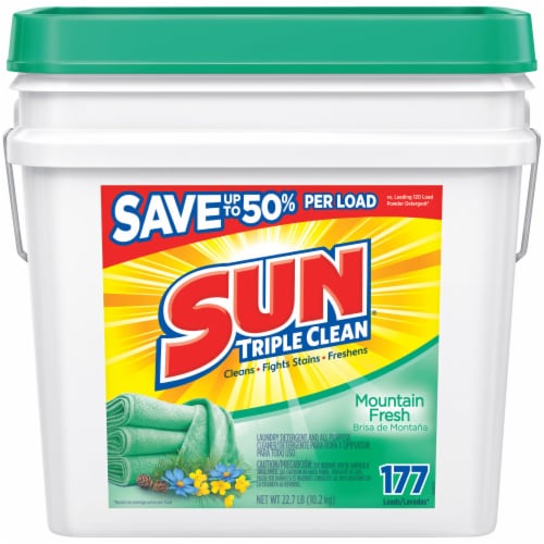 Sun Mountain Fresh Powder Laundry Detergent Perspective: front