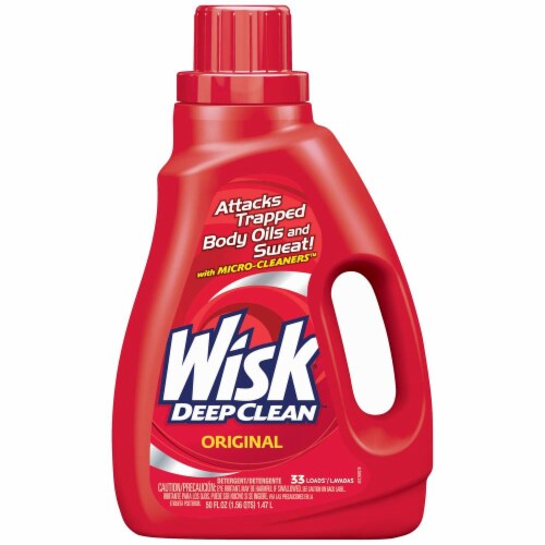 Wisk Deep Clean Liquid Laundry Detergent Perspective: front