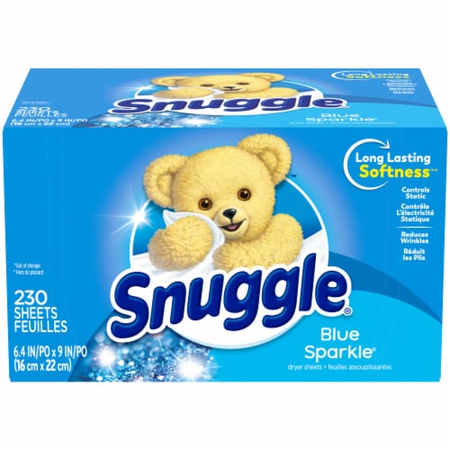 Snuggle® Blue Sparkle Dryer Sheets Perspective: front