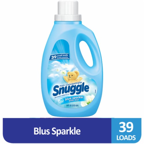 Snuggle® Blue Sparkle Liquid Fabric Softener Perspective: front