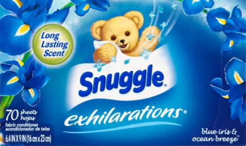 Snuggle Exhilarations Blue Iris & Ocean Breeze Fabric Softener Perspective: front