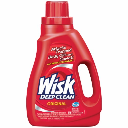 Wisk Deep Clean Original Liquid Laundry Detergent Perspective: front