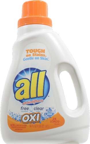 All Free & Clear Oxi Active Liquid Laundry Detergent Perspective: front