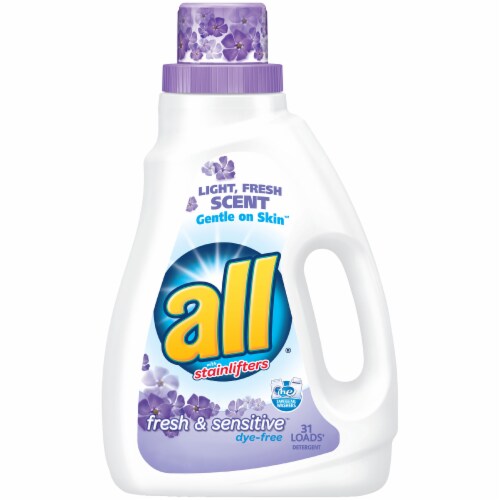 All Fresh & Sensitive Liquid Laundry Detergent Perspective: front