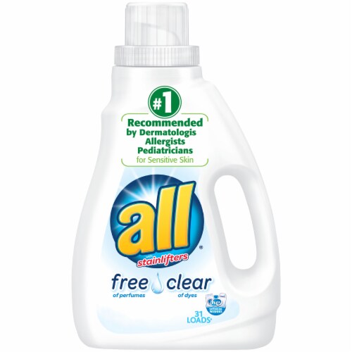 All Free Clear with Stainlifters Liquid Laundry Detergent Perspective: front