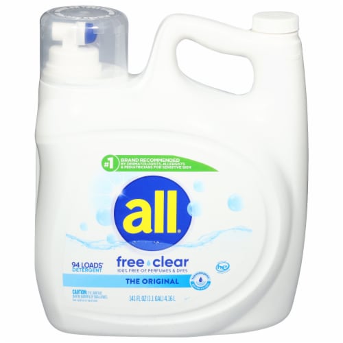 All With Stainlifters Free & Clear Liquid Laundry Detergent