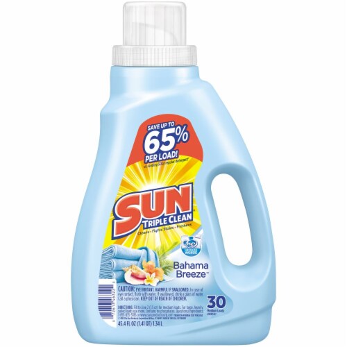 Sun Bahama Breeze Liquid Laundry Detergent Perspective: front