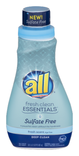 All Fresh Scent Sulfate Free Liquid Laundry Detergent Perspective: front