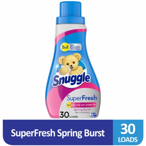 Snuggle® Plus Super Fresh Spring Burst Liquid Fabric Softener Perspective: front