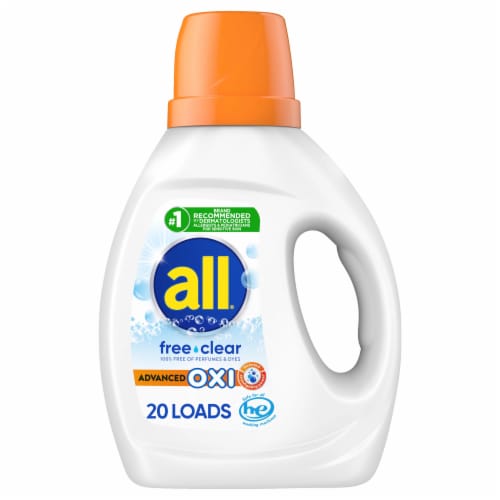 All With Stainlifters Free & Clear Liquid Laundry Detergent