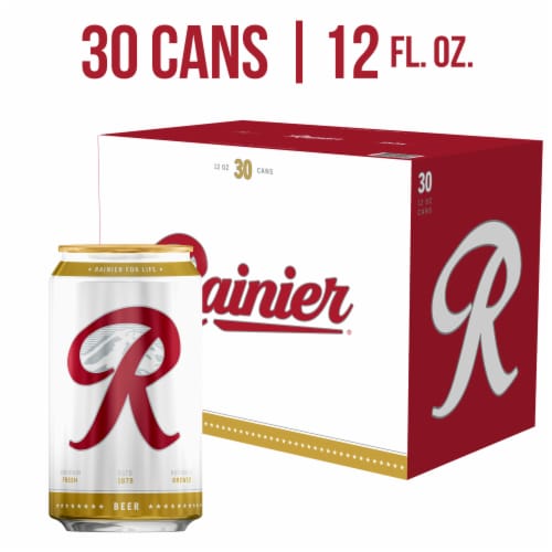Rainier Beer American Lager Domestic Beer Perspective: front