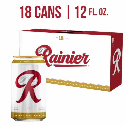 Rainier Beer American Lager Domestic Beer Perspective: front