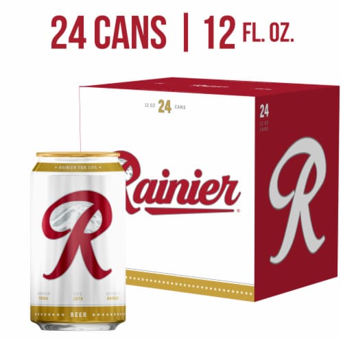 Rainier Beer American Lager Domestic Beer Perspective: front