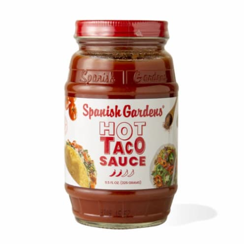 Spanish Gardens® Hot Taco Sauce Perspective: front