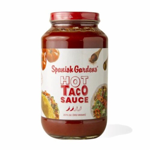 Spanish Gardens® Extra Hot Taco Sauce Perspective: front