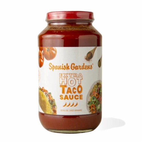 Spanish Gardens® Extra Hot Taco Sauce Perspective: front