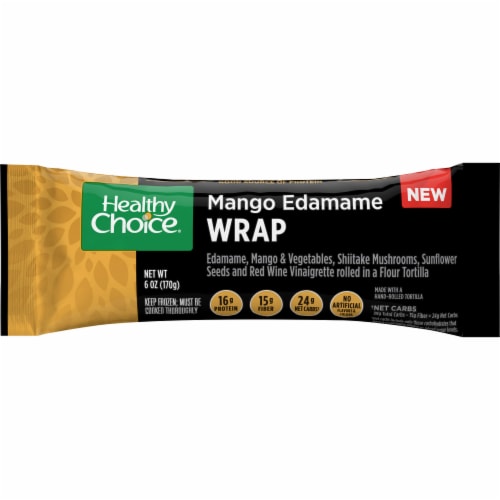 Healthy Choice Mango Edamame Wrap Frozen Meal Perspective: front