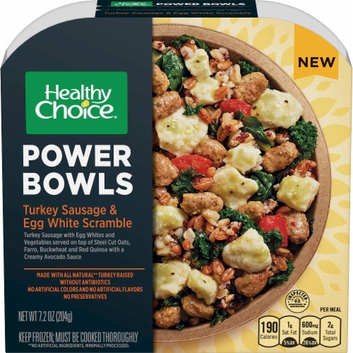 Healthy Choice Power Bowls Turkey Sausage Egg White Scramble Frozen Meal 7 2 Oz Fry S Food Stores