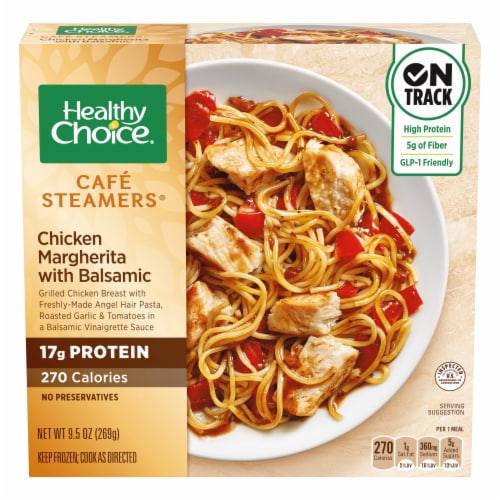 Healthy Choice Cafe Steamers Chicken Margherita With Balsamic Frozen Meal Perspective: front