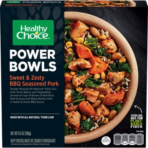 Healthy Choice Power Bowls Sweet & Zesty BBQ Seasoned Pork Frozen Meal