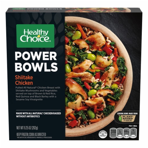 Healthy Choice Power Bowls Shiitake Chicken Frozen Meal Perspective: front