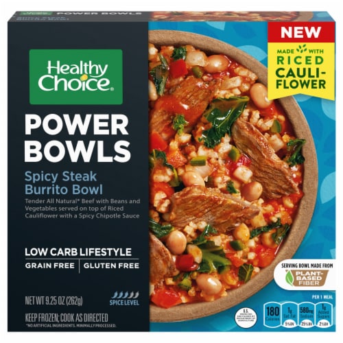 Healthy Choice® Power Bowls Spicy Steak Burrito Bowl Meal Perspective: front