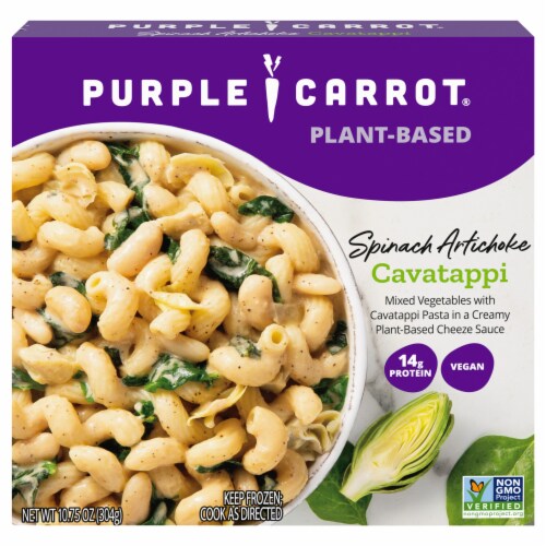 Purple Carrot® Spinach Artichoke Cavatappi Perspective: front