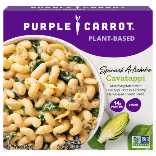 Purple Carrot® Spinach Artichoke Cavatappi Perspective: front