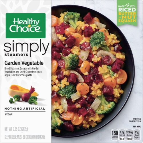 Healthy Choice Garden Vegetable Simply Steamer Frozen Meal Perspective: front