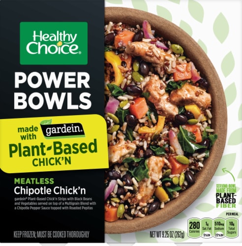 Healthy Choice Gardein Plant-Based Chipotle Chick'n Power Bowl Frozen ...