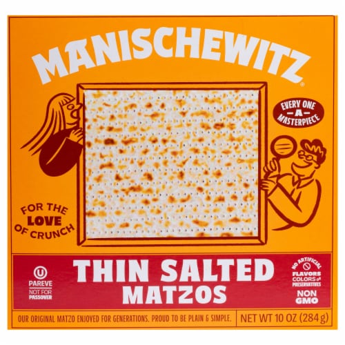 Manischewitz® Thin Salted Matzos Perspective: front