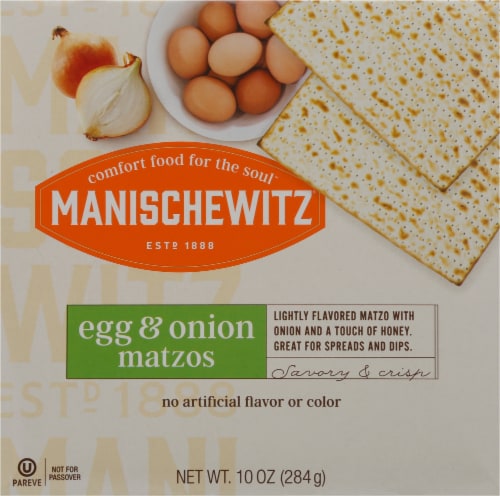 Manischewitz® Egg & Onion Matzos Perspective: front