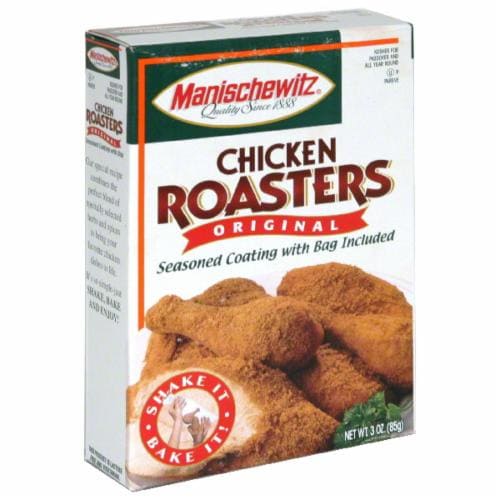 Manischewitz® Original Roasters for Chicken Seasoned Coating Mix Perspective: front