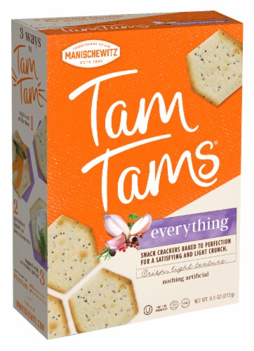 Manischewitz® Tam Tams® Everything Snack Crackers Perspective: front
