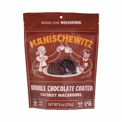 Manischewitz® Double Chocolate Coated Coconut Macaroons Perspective: front