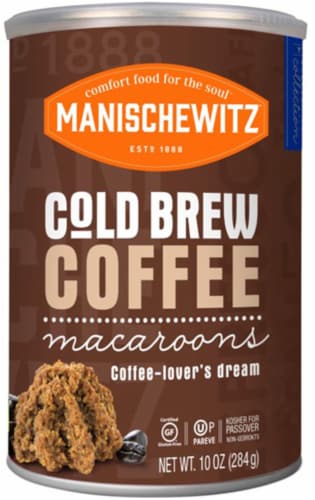 Manischewitz Gluten Free Cold Brew Coffee Macaroons Perspective: front