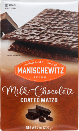 Manischewitz® Milk Chocolated Coated Matzo Perspective: front